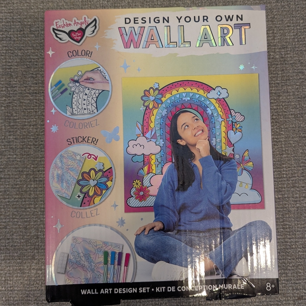 Fashion Angels Design Your Own Wall Art Craft Kit 26x25 DIY Kids Activity New